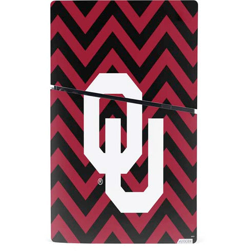 University of Oklahoma Sooners Chevron PS5 Slim Digital Edition Bundle Skin
