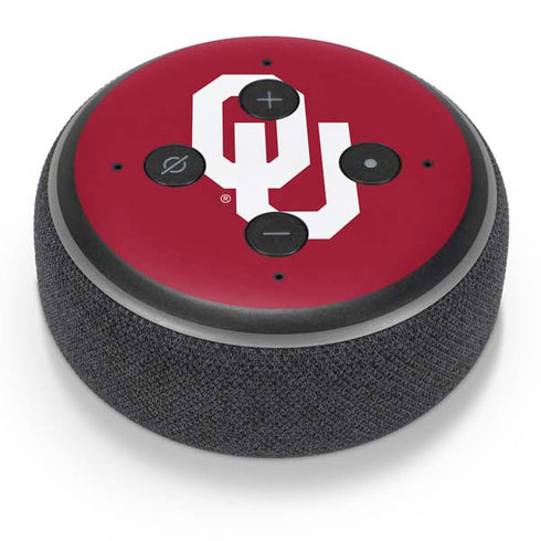 University of Oklahoma Sooners Cracked Amazon Echo Dot Skin