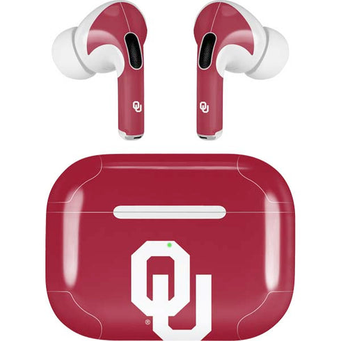 University of Oklahoma Sooners Cracked Apple AirPods Pro Skin