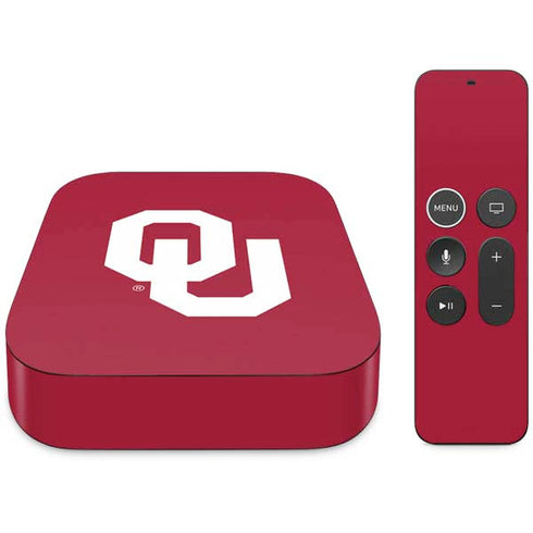University of Oklahoma Sooners Cracked Apple TV Skin