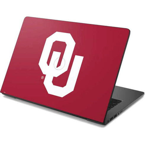 University of Oklahoma Sooners Cracked Dell Chromebook Skin