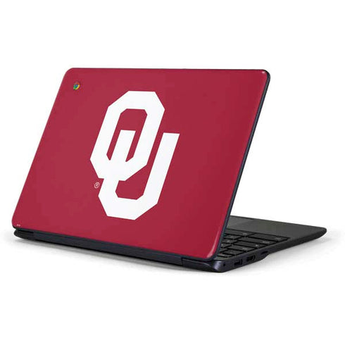 University of Oklahoma Sooners Cracked Samsung Chromebook Skin