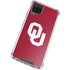 University of Oklahoma Sooners Cracked Galaxy A12 Clear Case