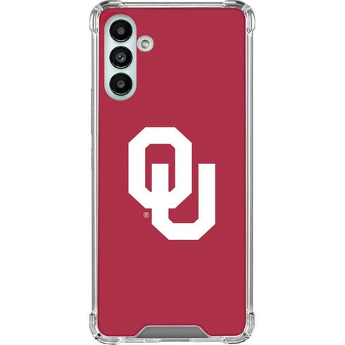 University of Oklahoma Sooners Cracked Galaxy A13 5G Clear Case