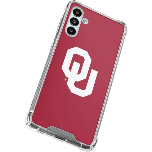 University of Oklahoma Sooners Cracked Galaxy A13 5G Clear Case