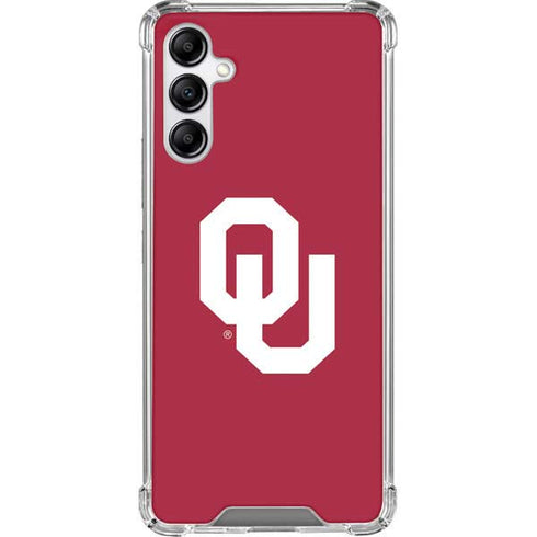 University of Oklahoma Sooners Cracked Galaxy A14 5G Clear Case