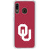 University of Oklahoma Sooners Cracked Galaxy A20 Clear Case