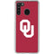 University of Oklahoma Sooners Cracked Galaxy A21 Clear Case