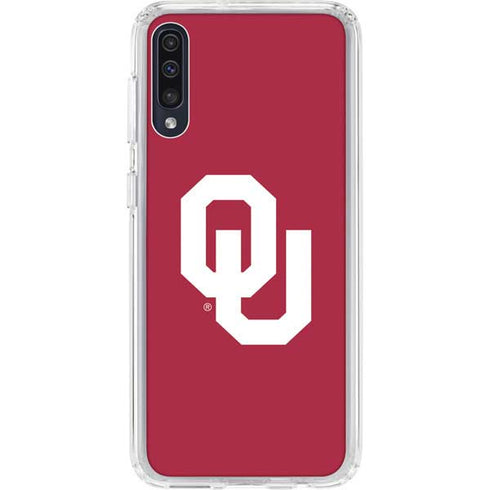 University of Oklahoma Sooners Cracked Galaxy A50 Clear Case