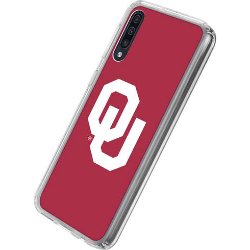 University of Oklahoma Sooners Cracked Galaxy A50 Clear Case