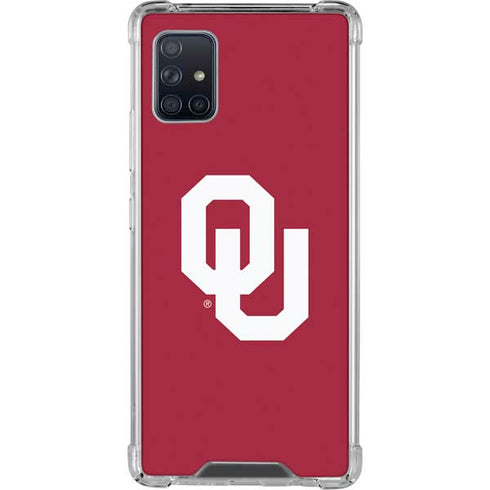 University of Oklahoma Sooners Cracked Galaxy A51 5G Clear Case