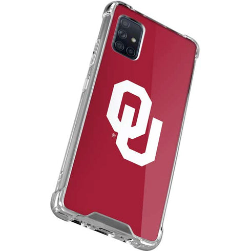 University of Oklahoma Sooners Cracked Galaxy A51 5G Clear Case