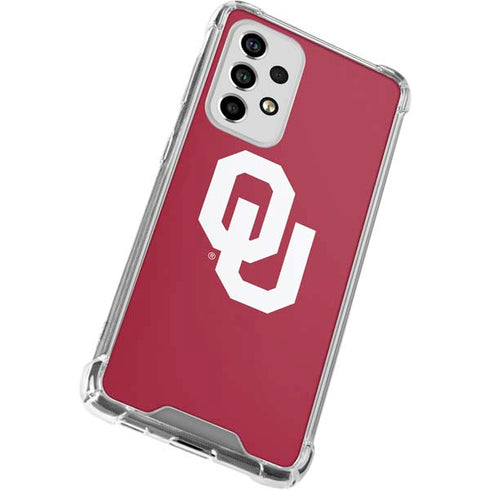 University of Oklahoma Sooners Cracked Galaxy A53 5G Clear Case