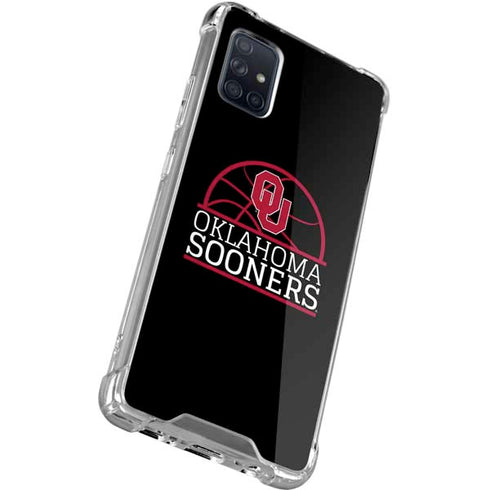 University of Oklahoma Sooners Cracked Galaxy A71 5G Clear Case