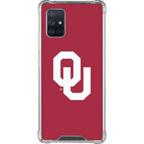 University of Oklahoma Sooners Cracked Galaxy A71 5G Clear Case