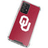 University of Oklahoma Sooners Cracked Galaxy A72 5G Clear Case