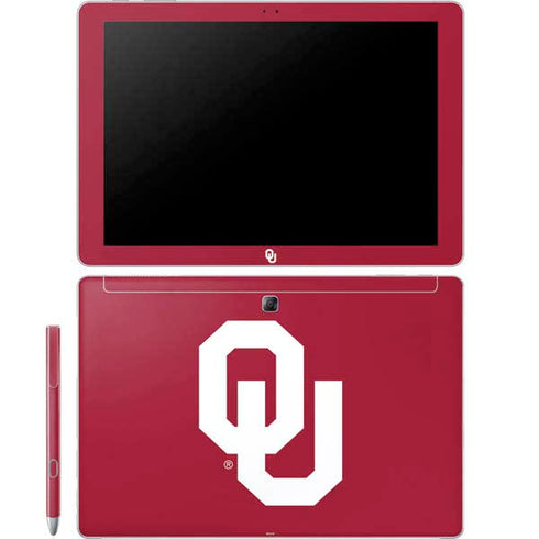 University of Oklahoma Sooners Cracked Galaxy Book 12in Skin
