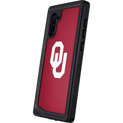 University of Oklahoma Sooners Cracked Galaxy Note 10 Waterproof Case