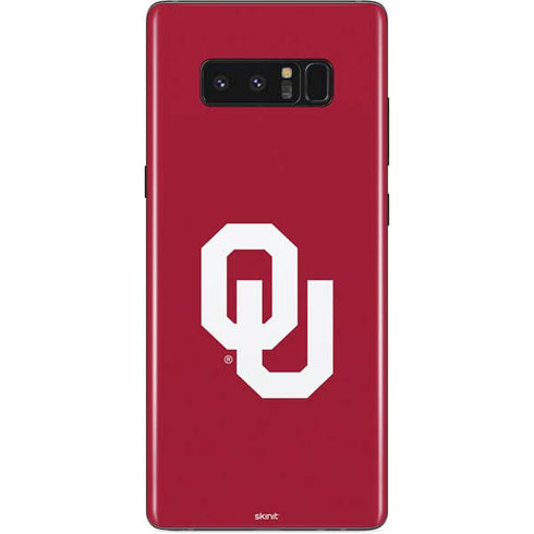 University of Oklahoma Sooners Cracked Galaxy Note 8 Skin