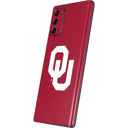 University of Oklahoma Sooners Cracked Galaxy Note20 5G Skin