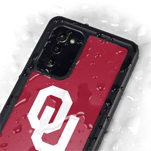 University of Oklahoma Sooners Cracked Galaxy Note20 5G Waterproof Case
