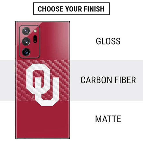 University of Oklahoma Sooners Cracked Galaxy Note20 Ultra 5G Skin