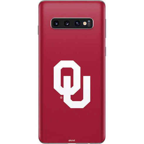 University of Oklahoma Sooners Cracked Galaxy S10 Skin