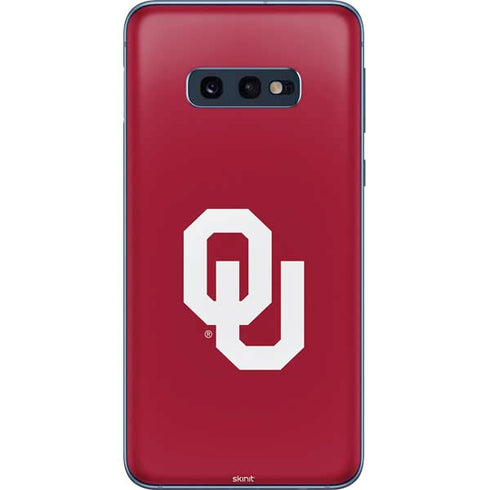 University of Oklahoma Sooners Cracked Galaxy S10e Skin