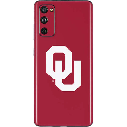 University of Oklahoma Sooners Cracked Galaxy S20 Fan Edition Skin