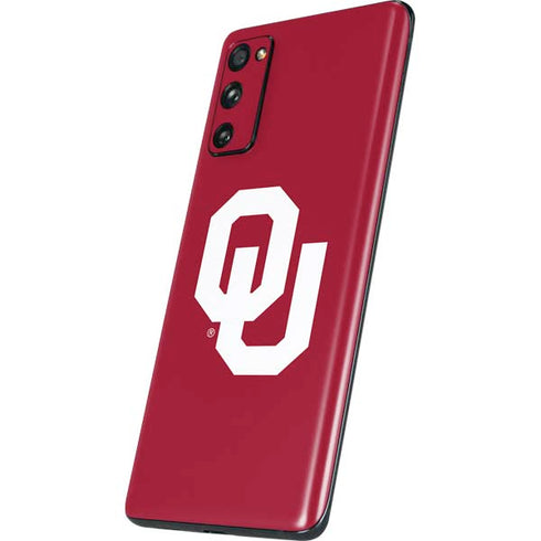 University of Oklahoma Sooners Cracked Galaxy S20 Fan Edition Skin
