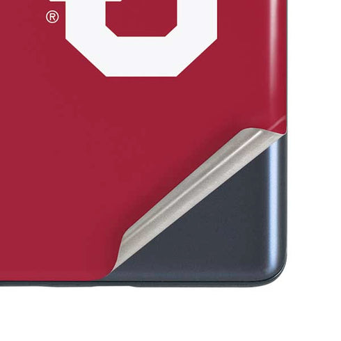 University of Oklahoma Sooners Cracked Galaxy S20 Fan Edition Skin
