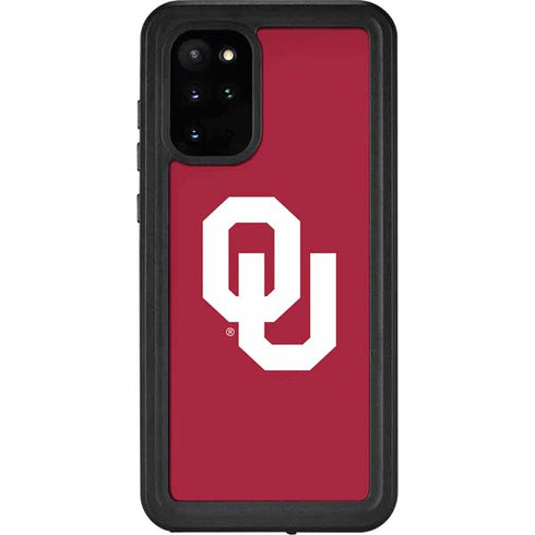 University of Oklahoma Sooners Cracked Galaxy S20 Plus Waterproof Case