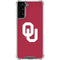 University of Oklahoma Sooners Cracked Galaxy S21 FE Clear Case