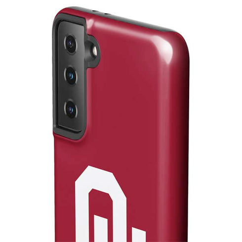 University of Oklahoma Sooners Cracked Galaxy S21 FE Pro Case