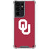University of Oklahoma Sooners Cracked Galaxy S21 Ultra 5G Clear Case