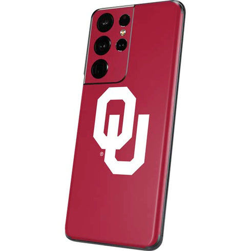 University of Oklahoma Sooners Cracked Galaxy S21 Ultra 5G Skin