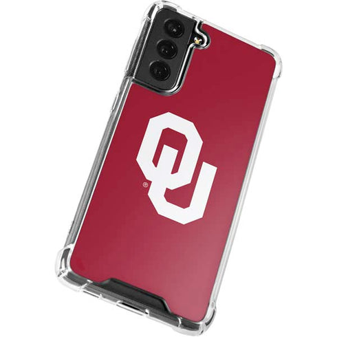 University of Oklahoma Sooners Cracked Galaxy S22 Plus Clear Case