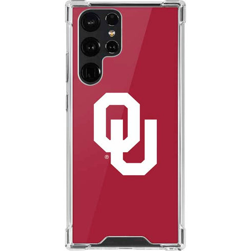 University of Oklahoma Sooners Cracked Galaxy S22 Ultra Clear Case