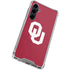 University of Oklahoma Sooners Cracked Galaxy S23 FE Clear Case
