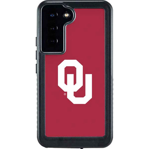 University of Oklahoma Sooners Cracked Galaxy S23 Plus Waterproof Case