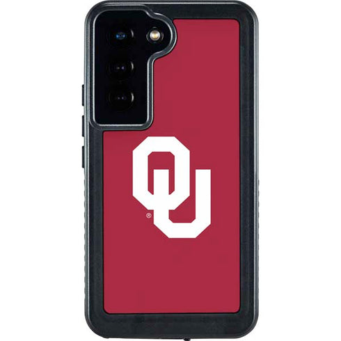 University of Oklahoma Sooners Cracked Galaxy S23 Waterproof Case