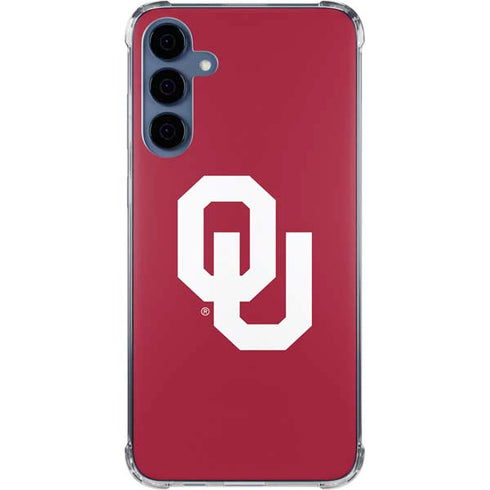 University of Oklahoma Sooners Cracked Galaxy S24 Clear Case