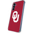 University of Oklahoma Sooners Cracked Galaxy S24 Clear Case