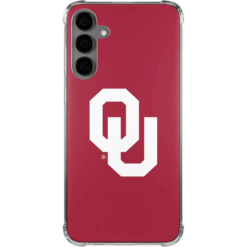 University of Oklahoma Sooners Cracked Galaxy S24 Plus Clear Case
