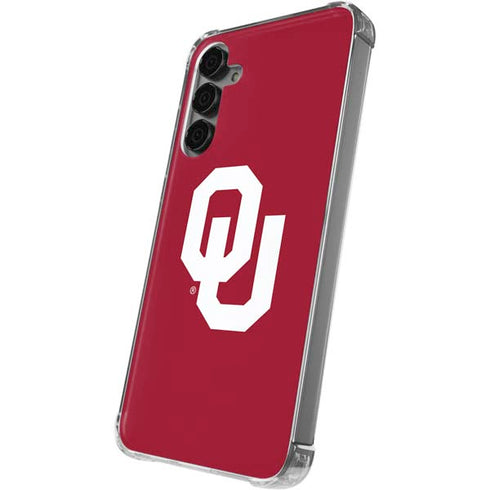 University of Oklahoma Sooners Cracked Galaxy S24 Plus Clear Case