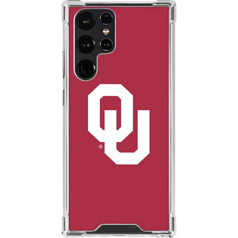 University of Oklahoma Sooners Cracked Galaxy S24 Ultra Clear Case