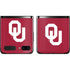 University of Oklahoma Sooners Cracked Galaxy Z Flip Skin