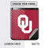 University of Oklahoma Sooners Cracked Galaxy Z Flip Skin