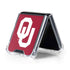 University of Oklahoma Sooners Cracked Galaxy Z Flip5 5G Clear Case