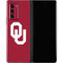 University of Oklahoma Sooners Cracked Galaxy Z Fold2 5G Skin